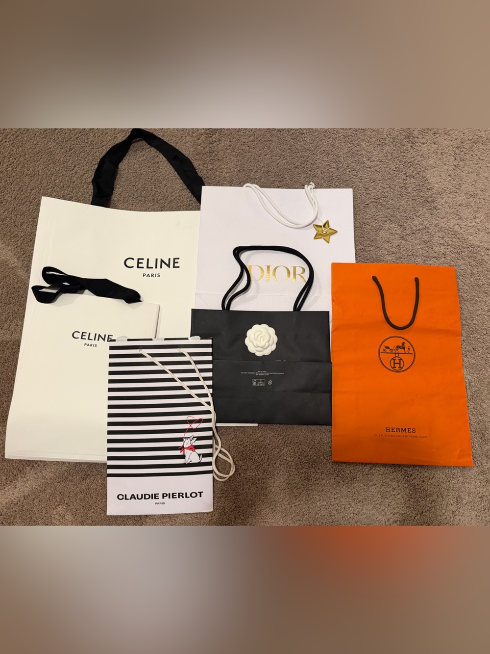 Shopping bag luxury brand designer